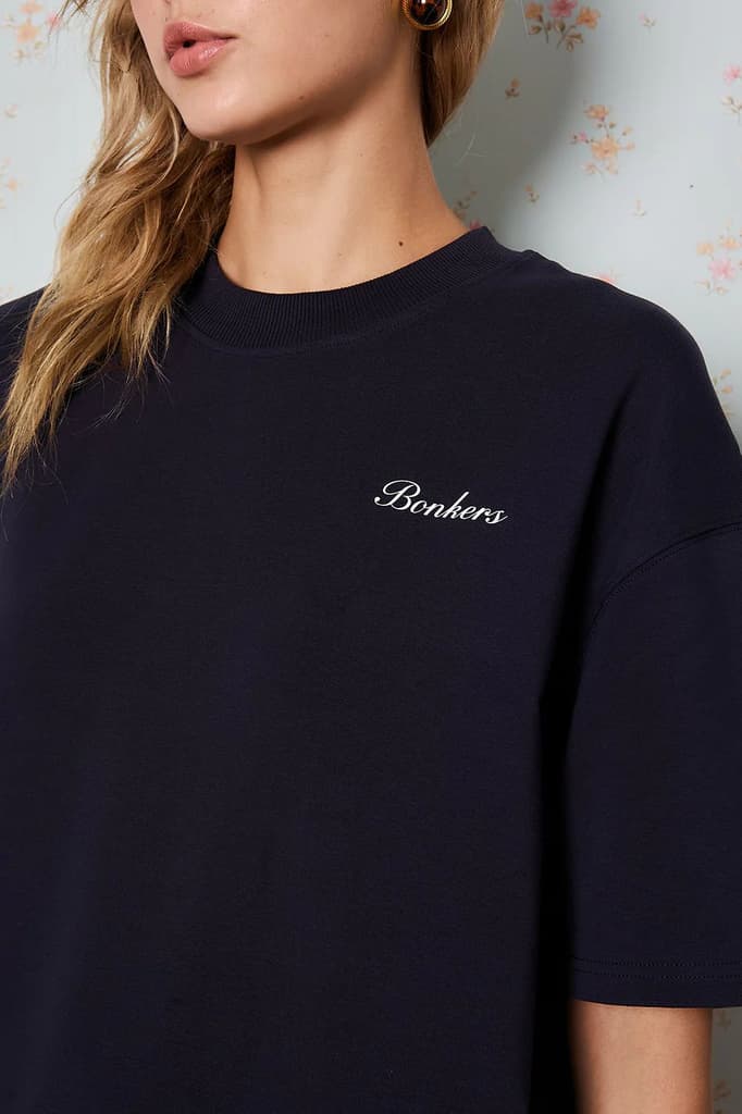 Anti-Reel Club Navy Blue Oversized T-shirt — photo 3