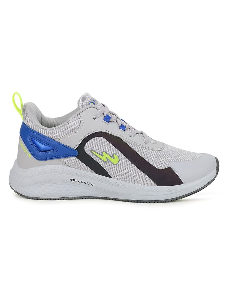 OMAX Grey Men's Running Shoes — Grey / 6