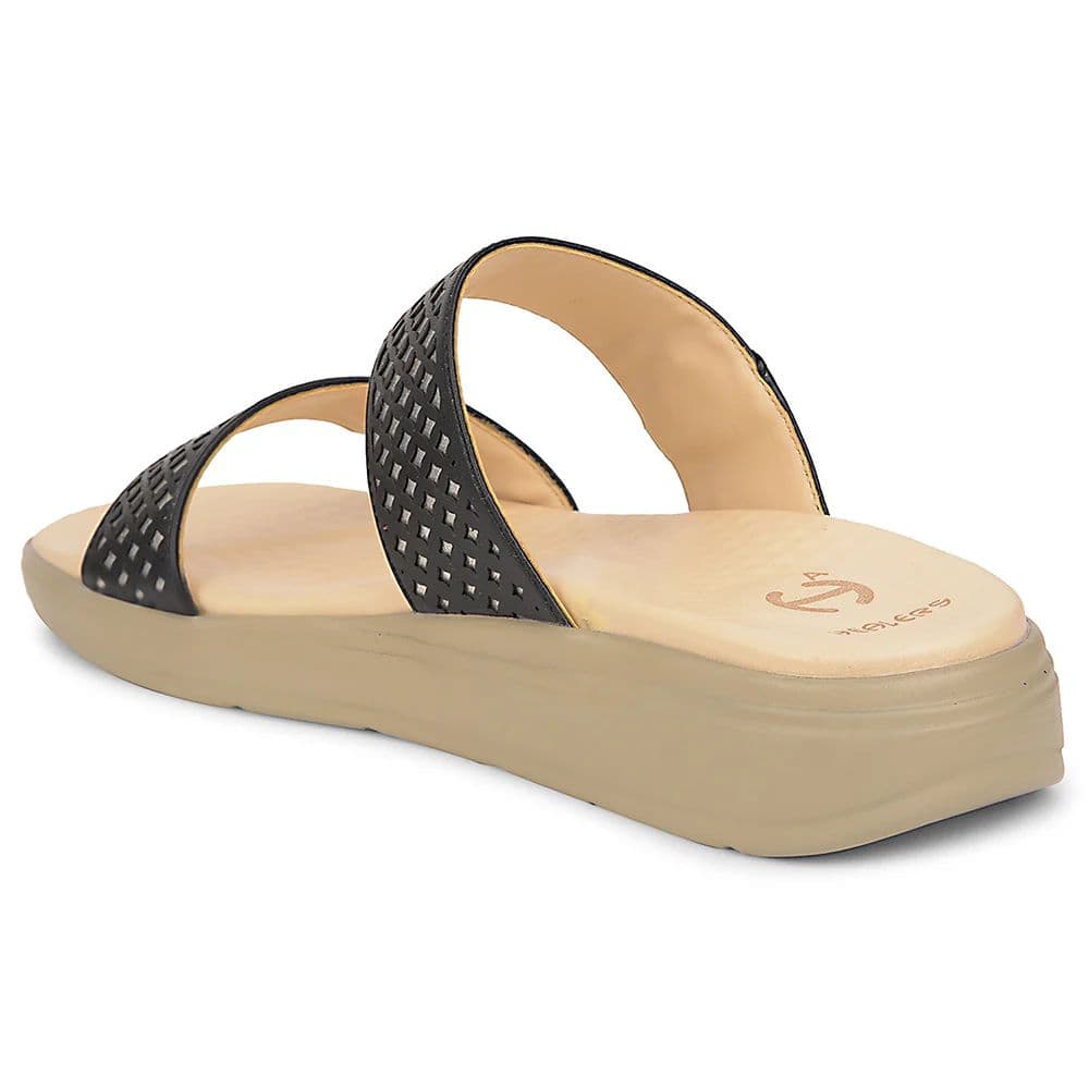 Healers Black Casual Slipper For Women SOFTER-7W By Liberty — photo 4