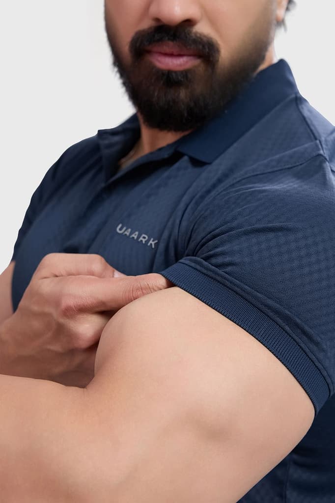 Wave Polo T-shirt Navy — photo 3