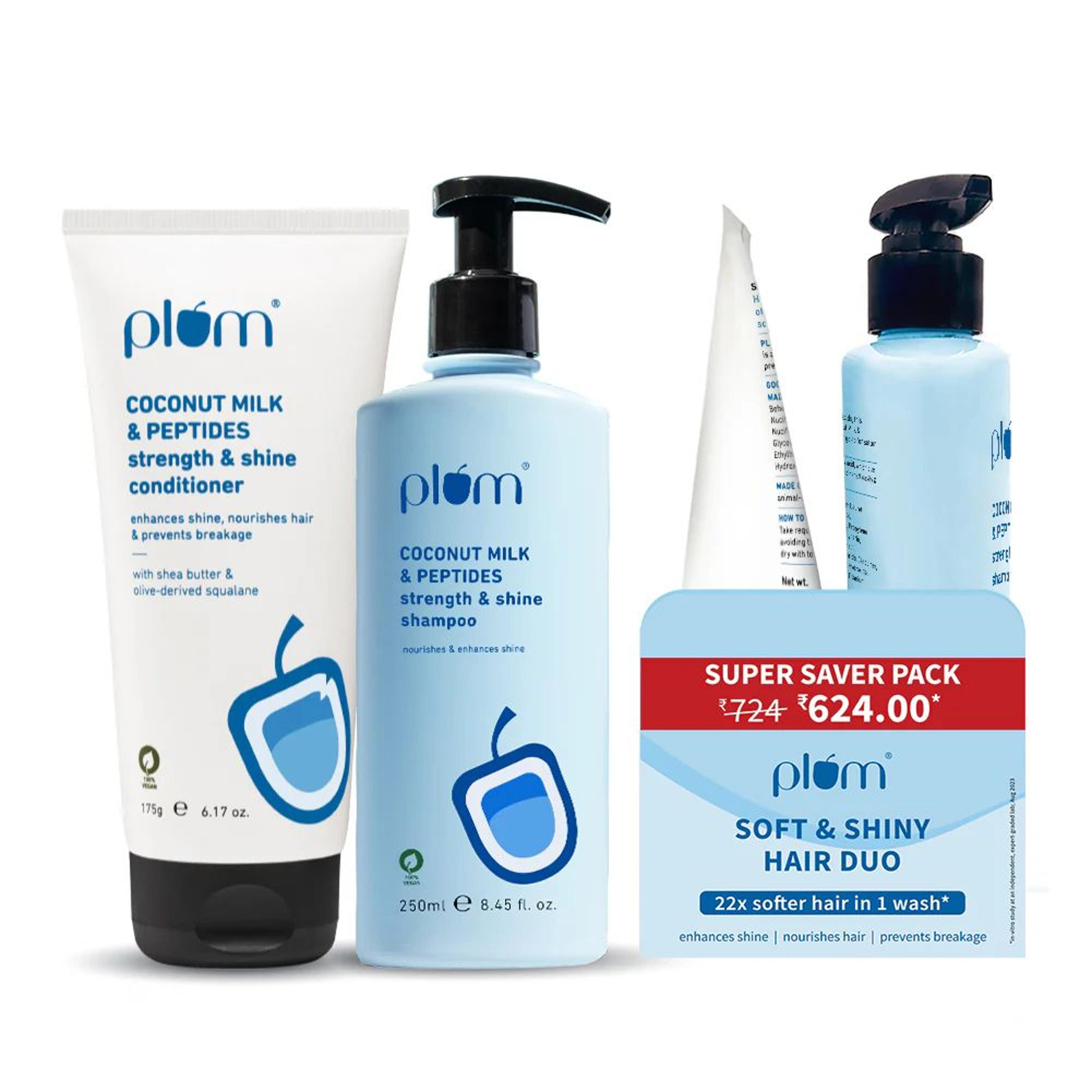 Coconut & Peptides Soft Hair Duo | Shampoo + Conditioner