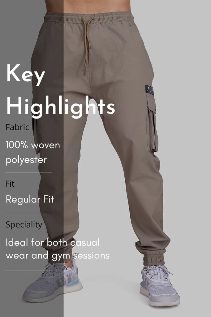 Script Cargo Joggers Brown — photo 7