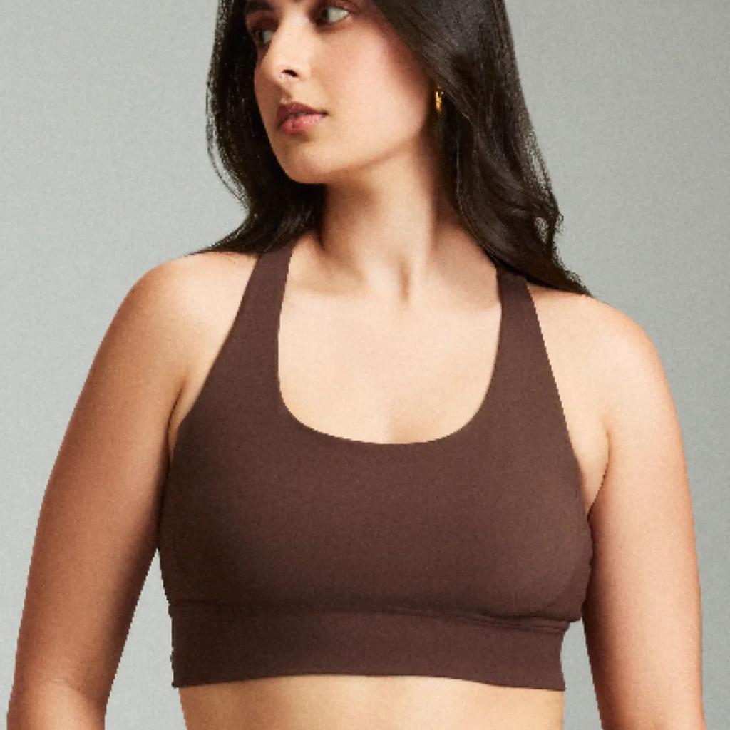Coffee Bean OnTheGo Cross Back Sports Bra