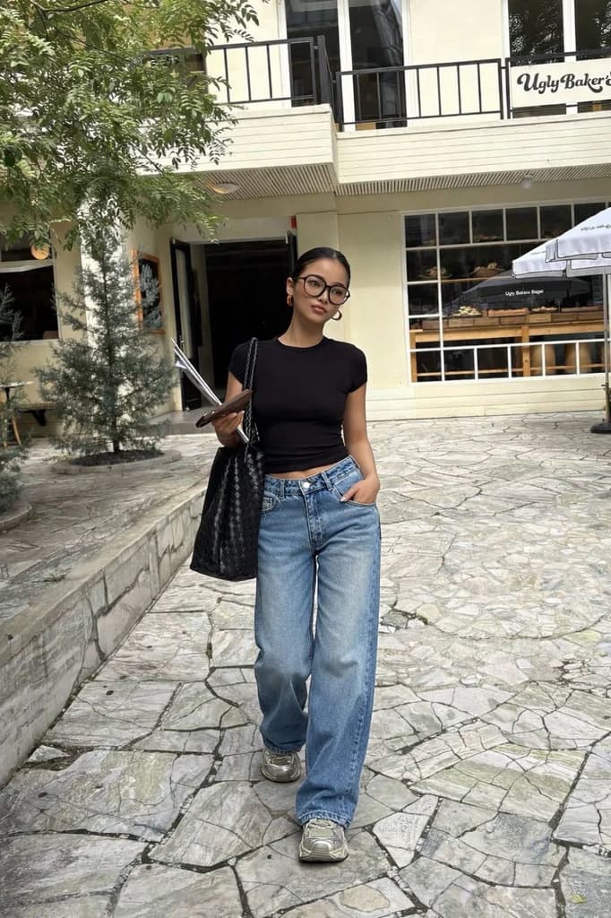 Bling Bleach Wide Leg Jeans — photo 7