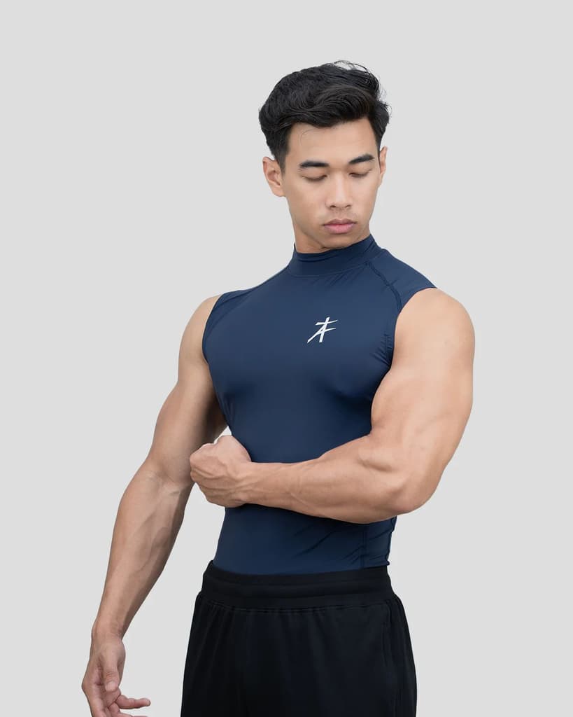 Hustle High Neck Compression Tank — photo 2