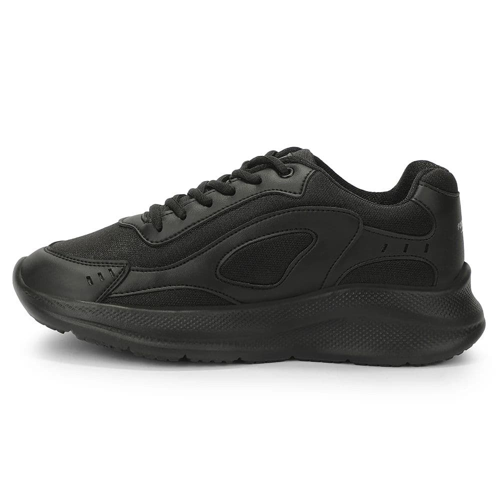Force 10 SOFTSTEP-L Black School Uniform shoes for Kids by Liberty — photo 5