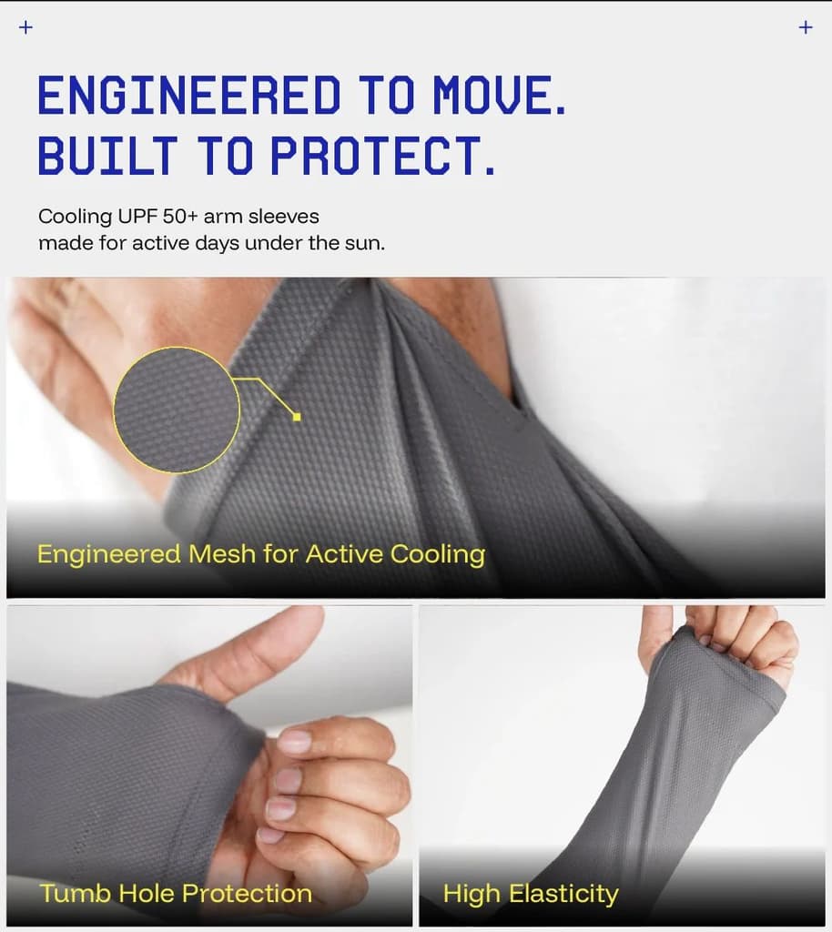 Breathable and relaxed fit sunscreen Arm sleeves — photo 6