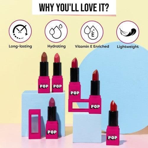 SUGAR POP Satin Matte Lipstick 01 Daisy