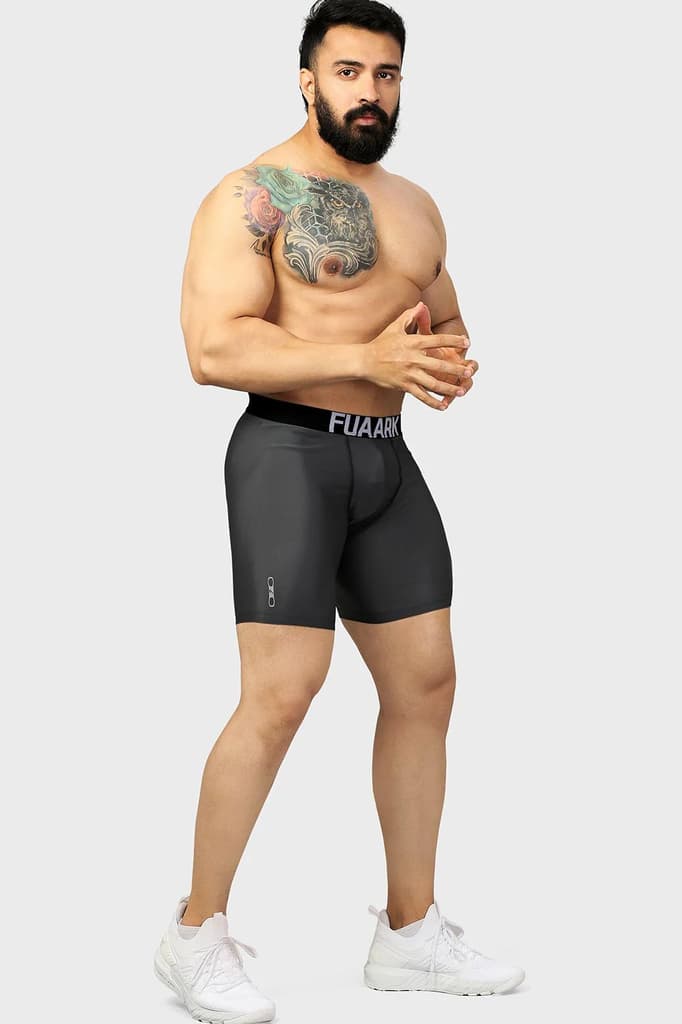 Nylon Compression Shorts Grey — photo 4