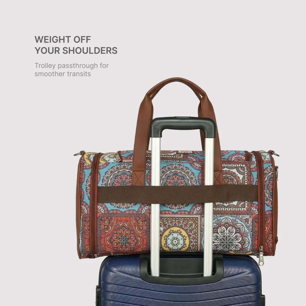 Multicolor Mandala Print Weekender Duffle Bag — photo 6