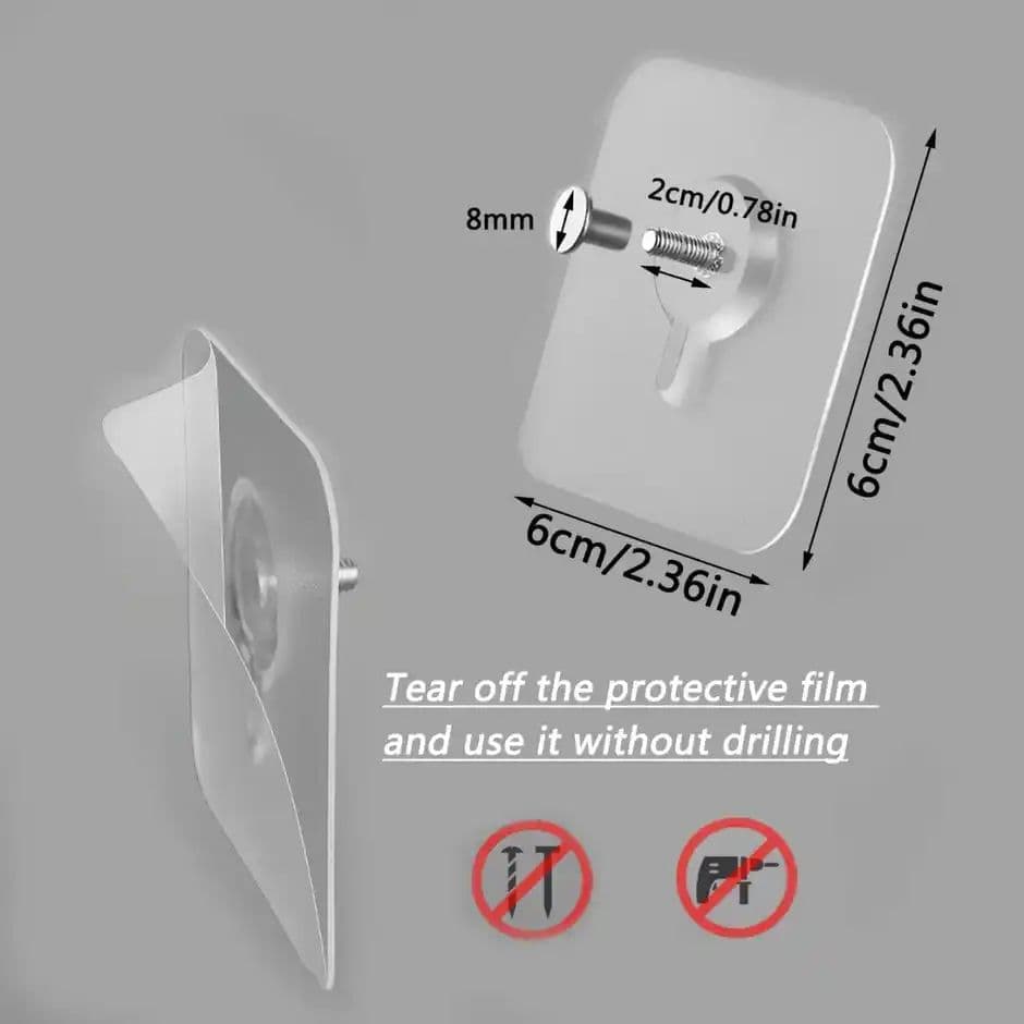 Zulaxy Photo Frame Wall Hooks | Self|Adhesive Hooks for Hanging Frames Without Drilling — photo 3