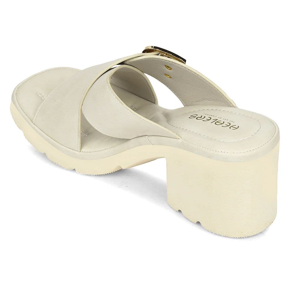 Healers Light Grey Casual Block Heel Sandal For Women ZQ-DM-15 By Liberty — photo 5