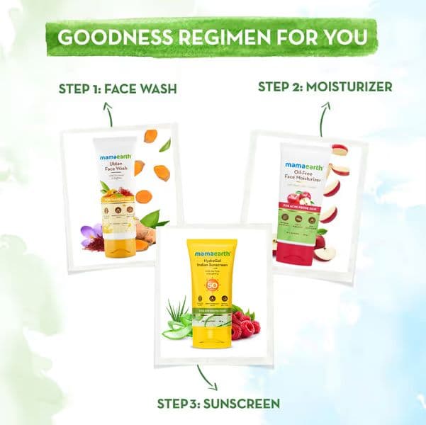 HydraGel Indian Sunscreen with Aloe Vera & Raspberry for Sun Protection - 50 g - Pack of 2