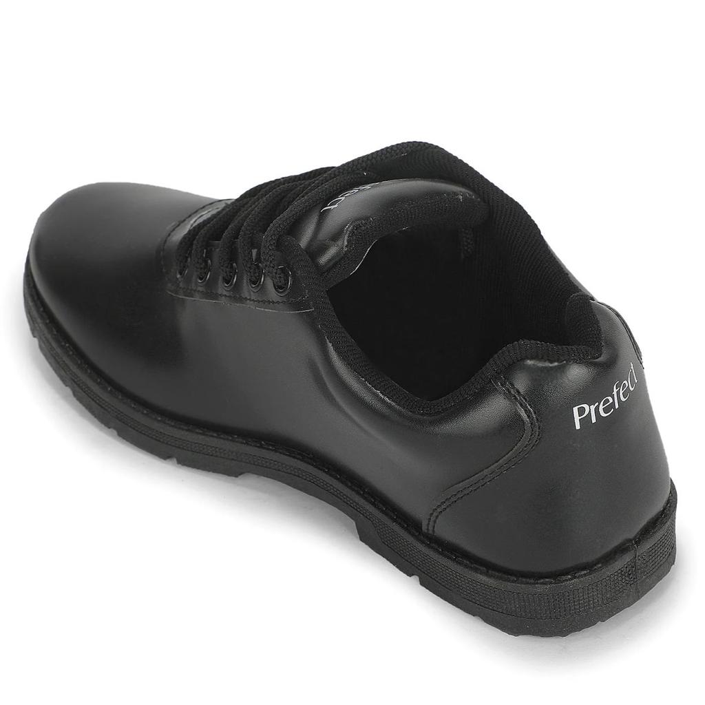 Prefect SMILEWALKE Black Lacing School Shoes For Kids By Liberty — photo 3