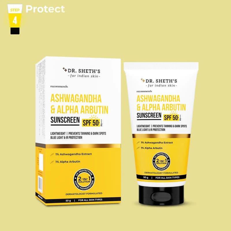 Ashwagandha & Alpha Arbutin Sunscreen - 50g