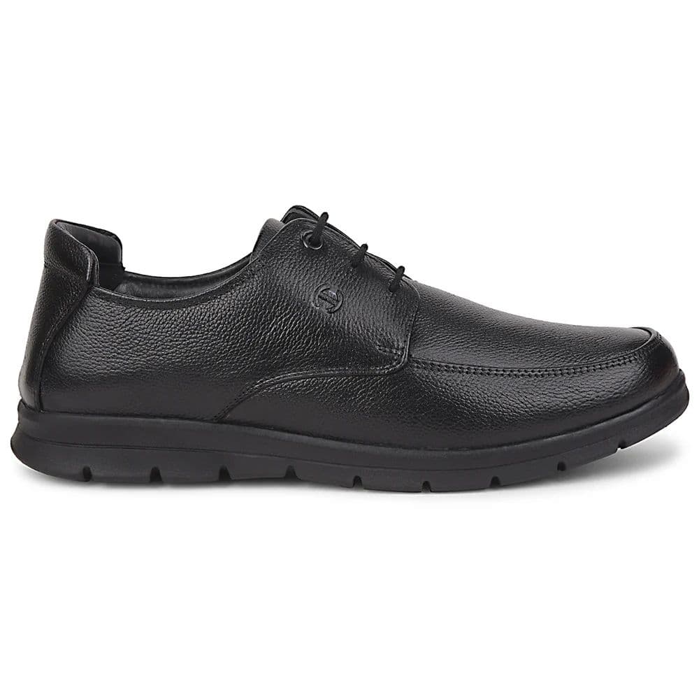 Healers Black Formal Lacing Derby Shoes For Men J757-15 By Liberty — photo 2