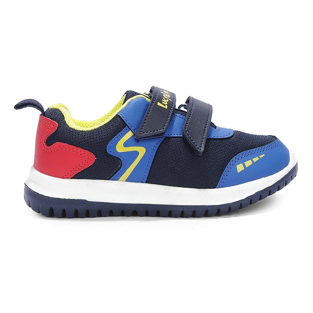 Lucy & Luke Navy Blue Sports Non Lacing Walking Shoes For Kids JAMIE-K2E By Liberty — photo 4