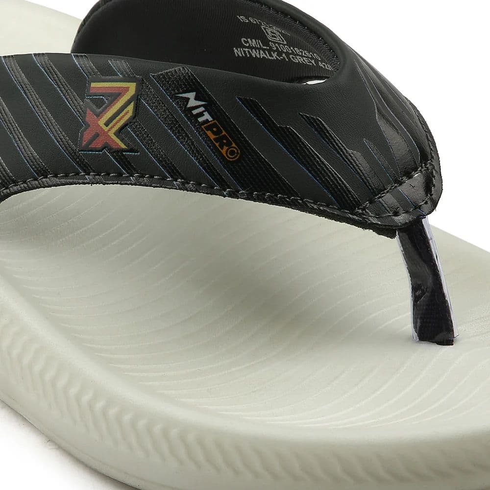 Leap7x Grey Casual Flip Flop For Men NITWALK-1 By Liberty — photo 6