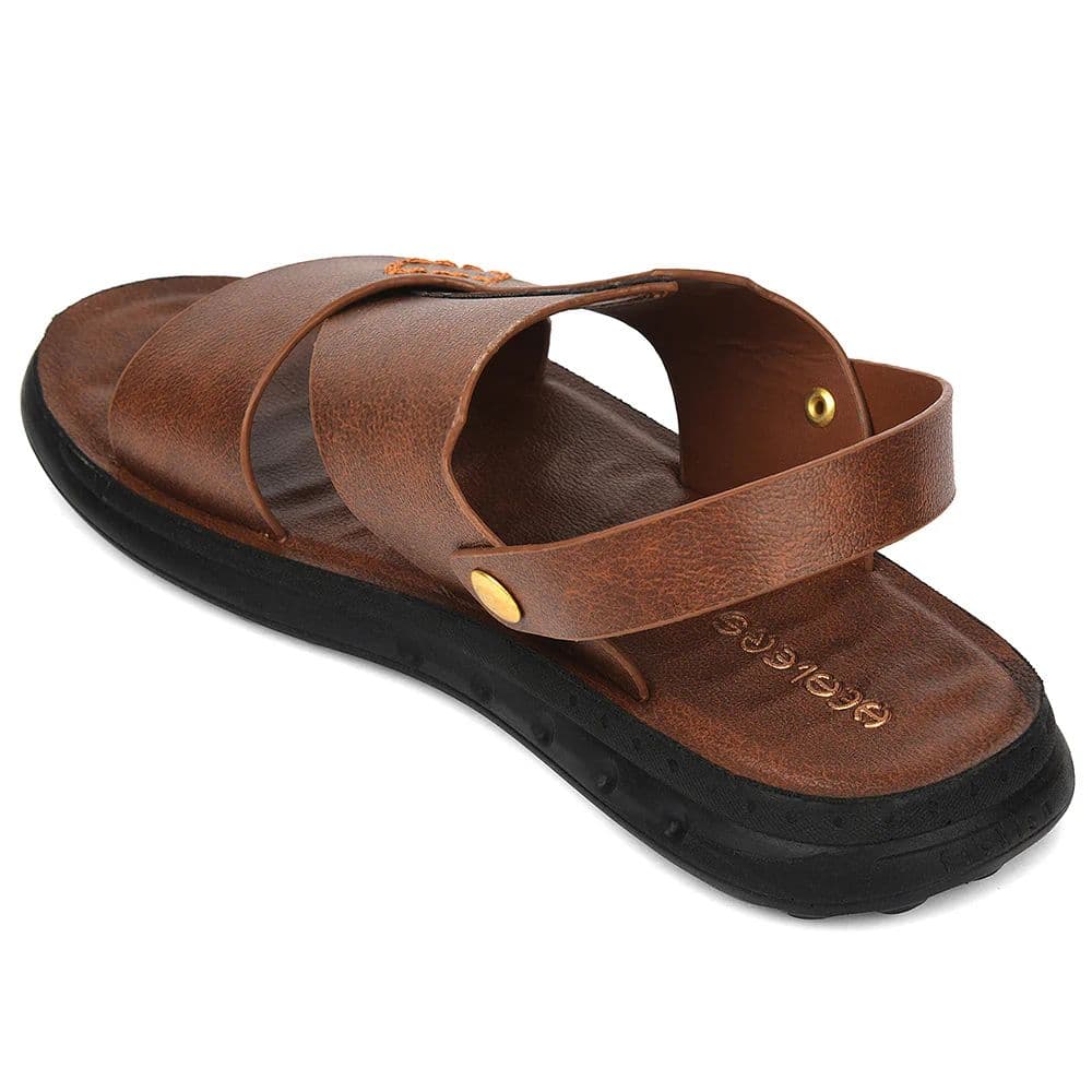 Healers Tan Casual Sandal For Men GHD-81 By Liberty — photo 5