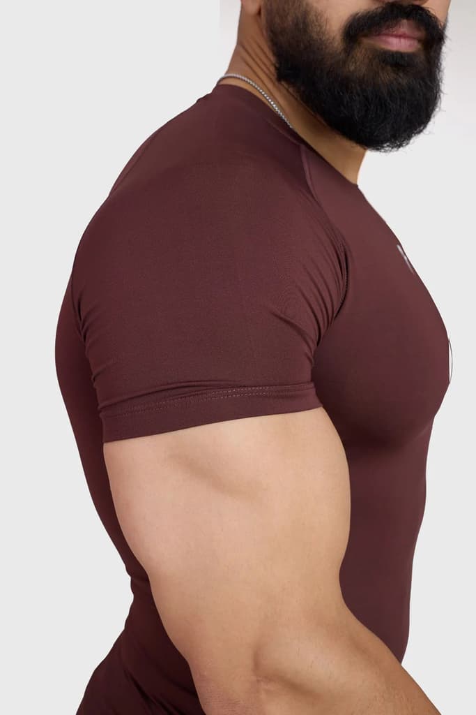Compression T-shirt Brown — photo 4
