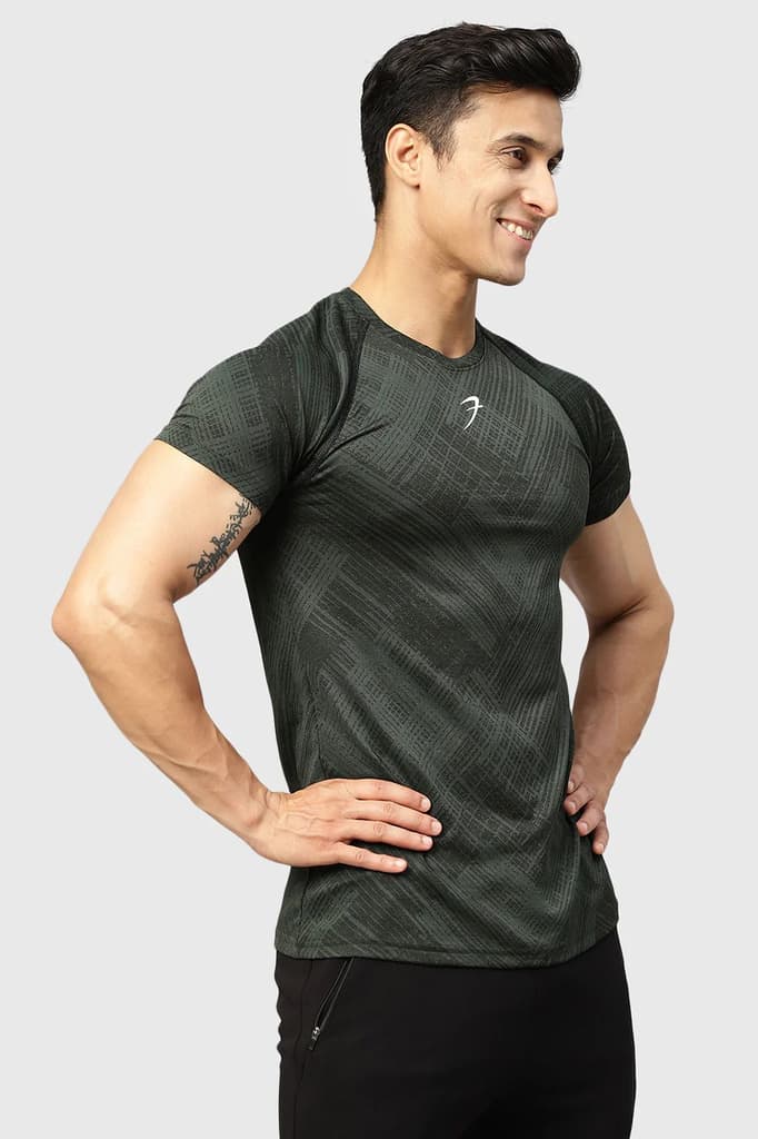 Ozone Jacquard T-shirt Green — photo 6