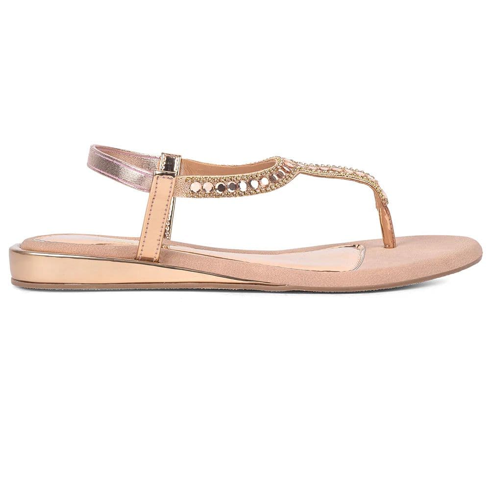 Senorita STY-179E Copper Casual Flat Sandal for Women by Liberty — photo 4