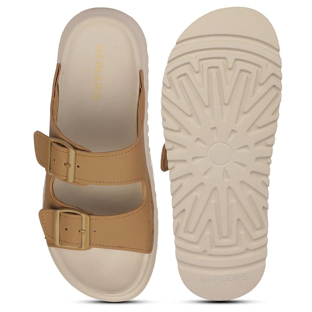 Healers ZQ-DMSL-07 Everday Comfort Tan Casual Slipn on Slippers for women by Liberty — photo 4