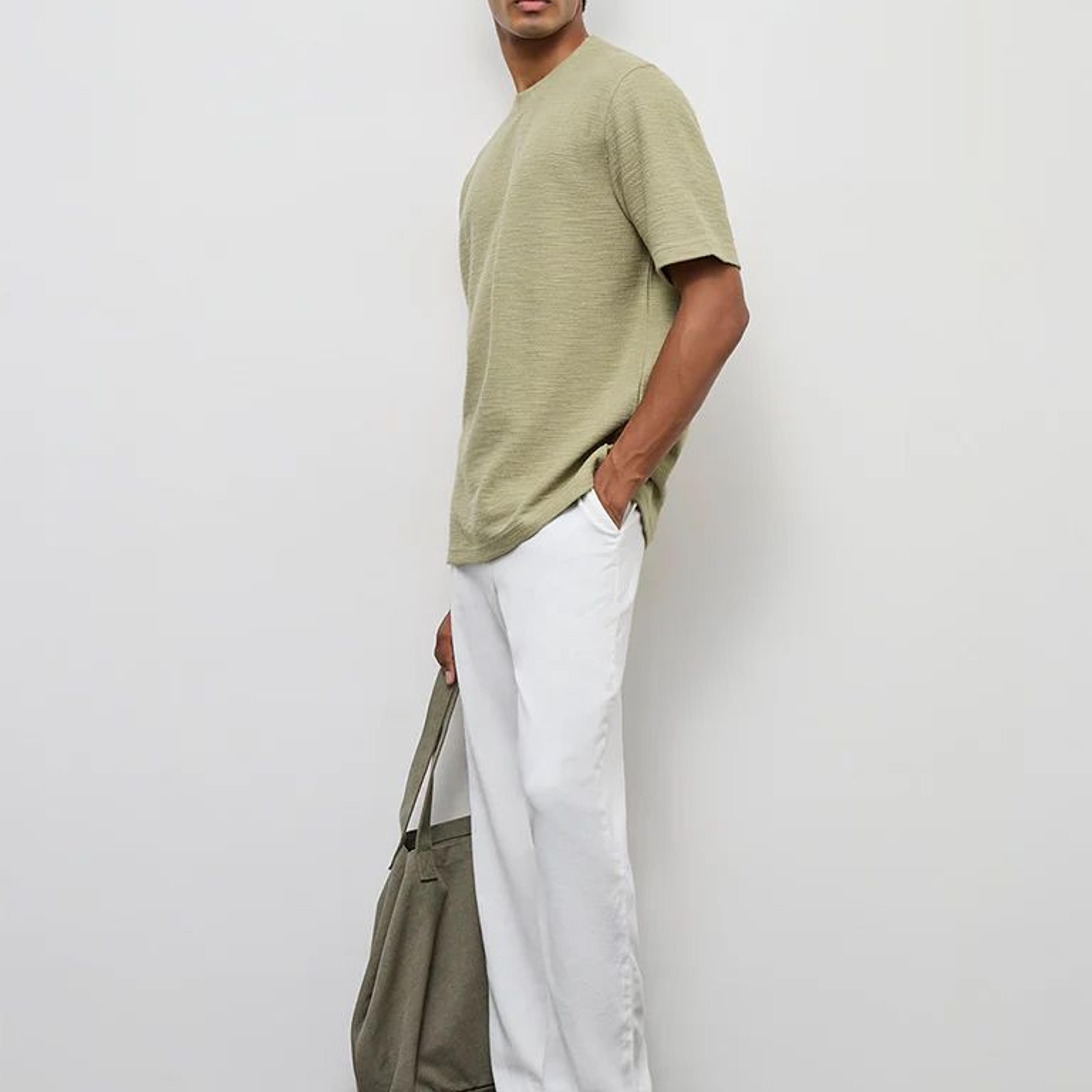 ETA Sage Textured Relaxed-Fit Cotton-Blend T-Shirt