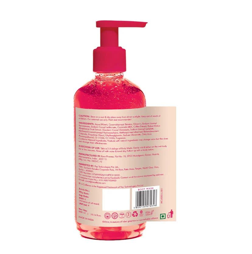 Brightening Raspberry Body Wash | 300 ml | Pack of 3