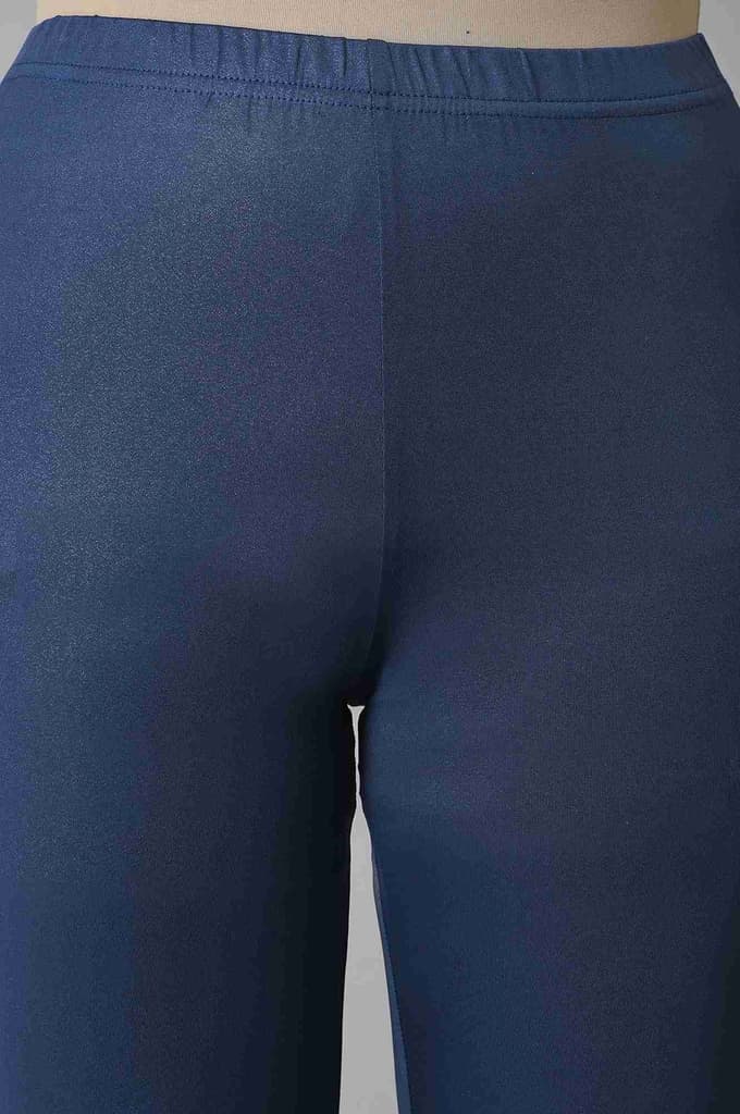 Blue Poly Lycra Women Churidar — photo 6