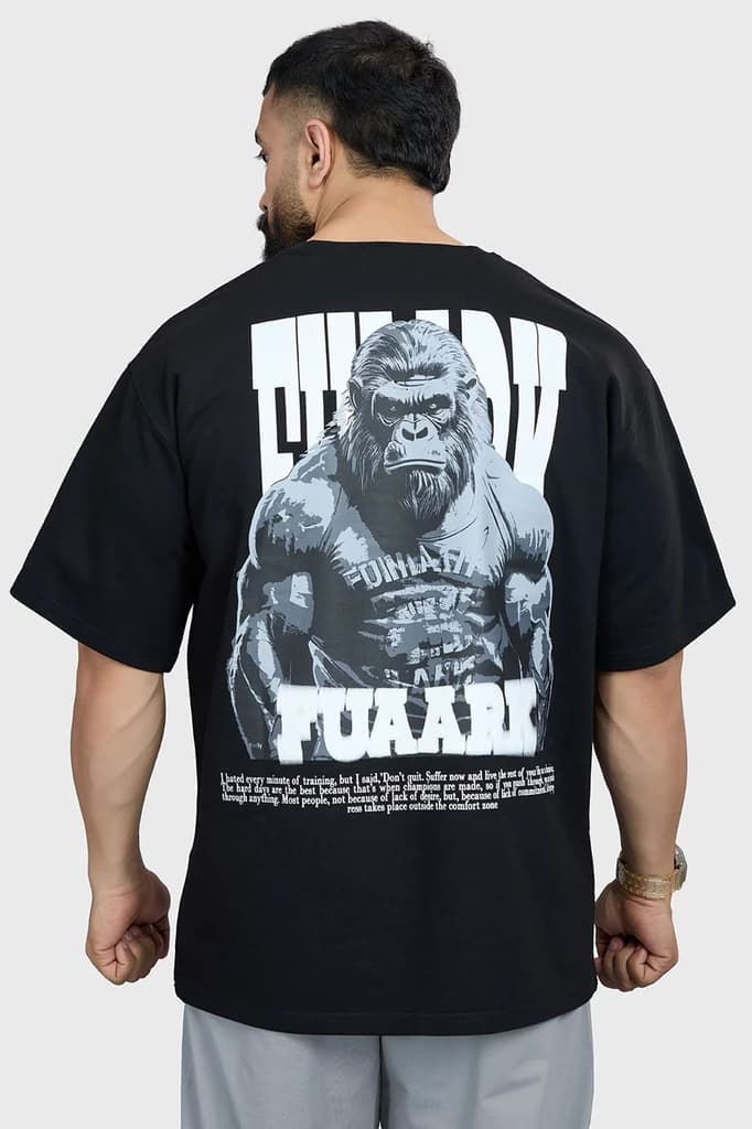 Gorilla Oversized T-shirt Black — photo 3