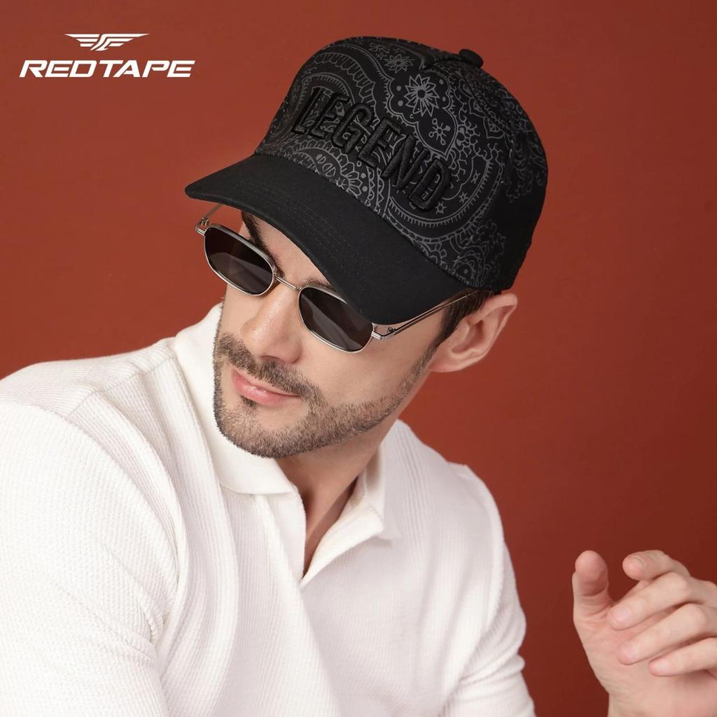 Unisex Black Solid Cotton Twill Baseball Cap with Adjustable Strap