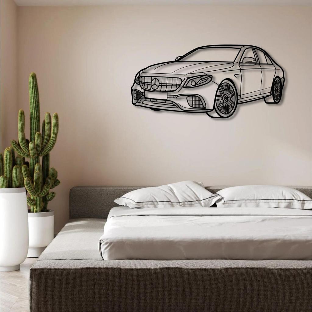 MERCEDES BENZ AMG E63 S W213 PERSPECTIVE METAL WALL ART — photo 3