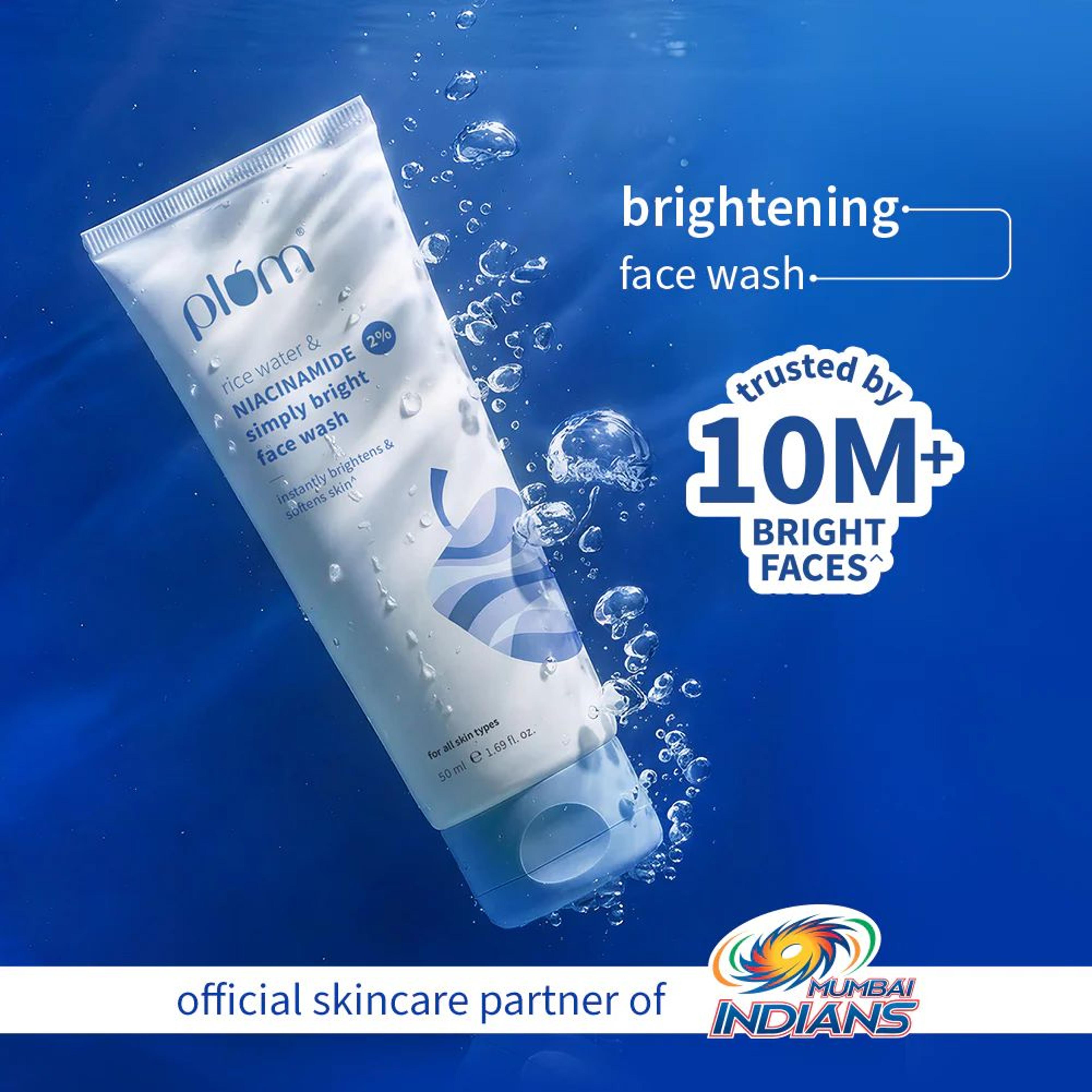 2% Niacinamide & Rice Water Simply Bright Face Wash | 50 ml