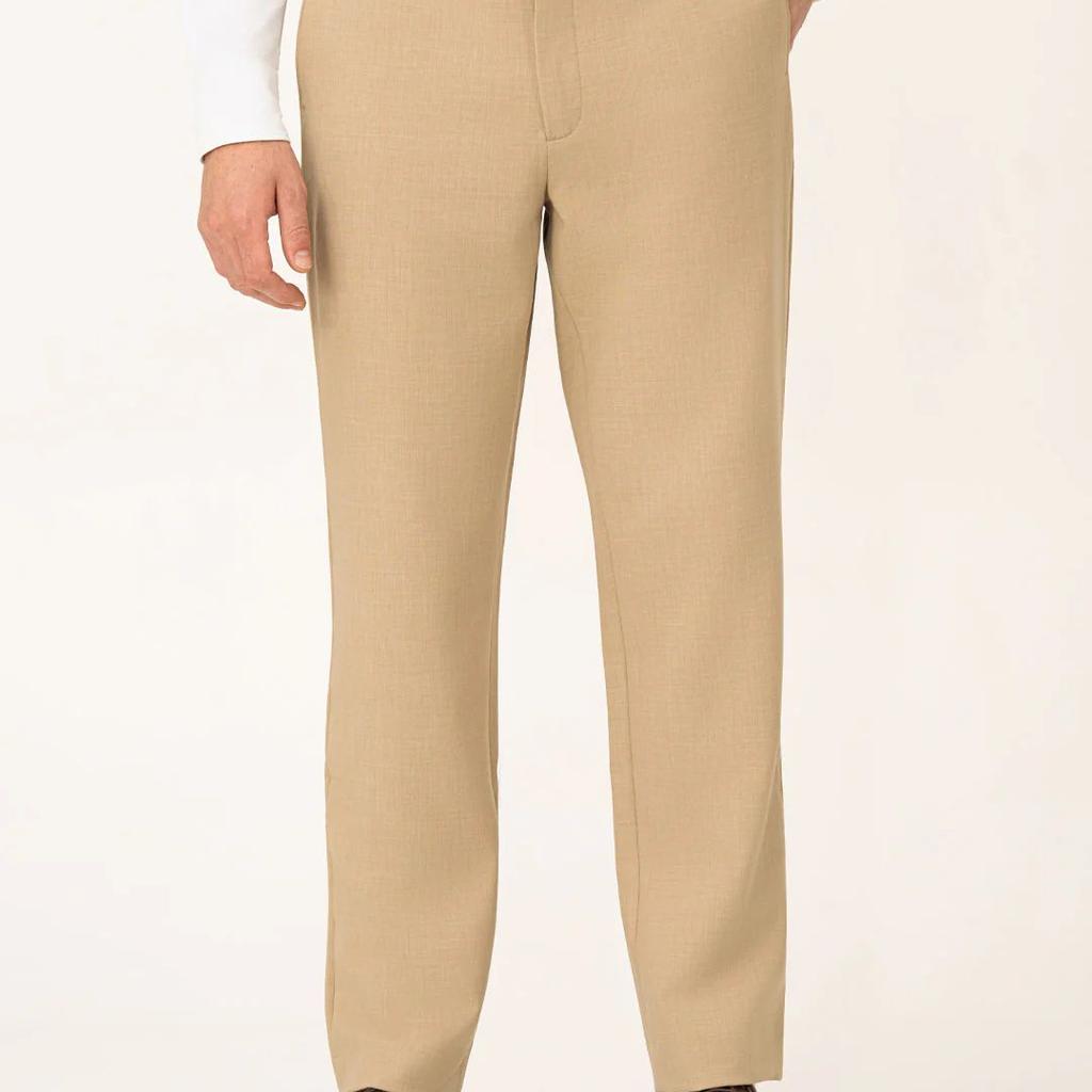 Leadership Khaki Pro.Stretch Formal Trousers