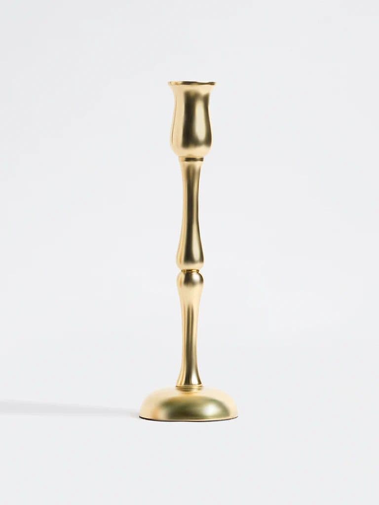 Westside Home Gold Tapered Candle Holder — photo 2