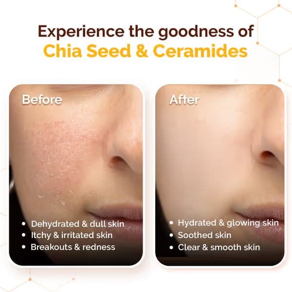 Mamaearth Chia Oil-Free Sunscreen SPF 50 PA++++ – In-Vivo Tested (ISO 24444:2019 Certified, CTRI/2025/05/086630) - 50g