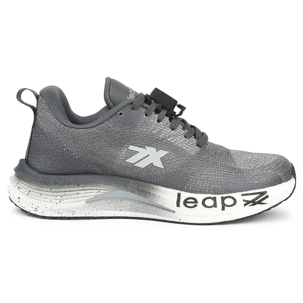 Leap7x Dark Grey Sports Lacing Running Shoes For Men XLM-08MS By Liberty — photo 2