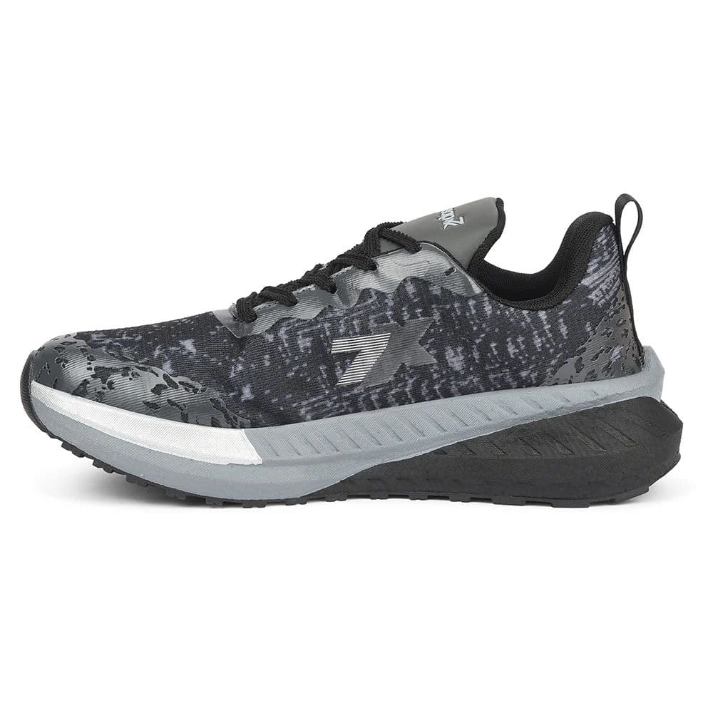 Leap7x Dark Grey Sports Lacing Running Shoes For Men XLM-07 By Liberty — photo 3