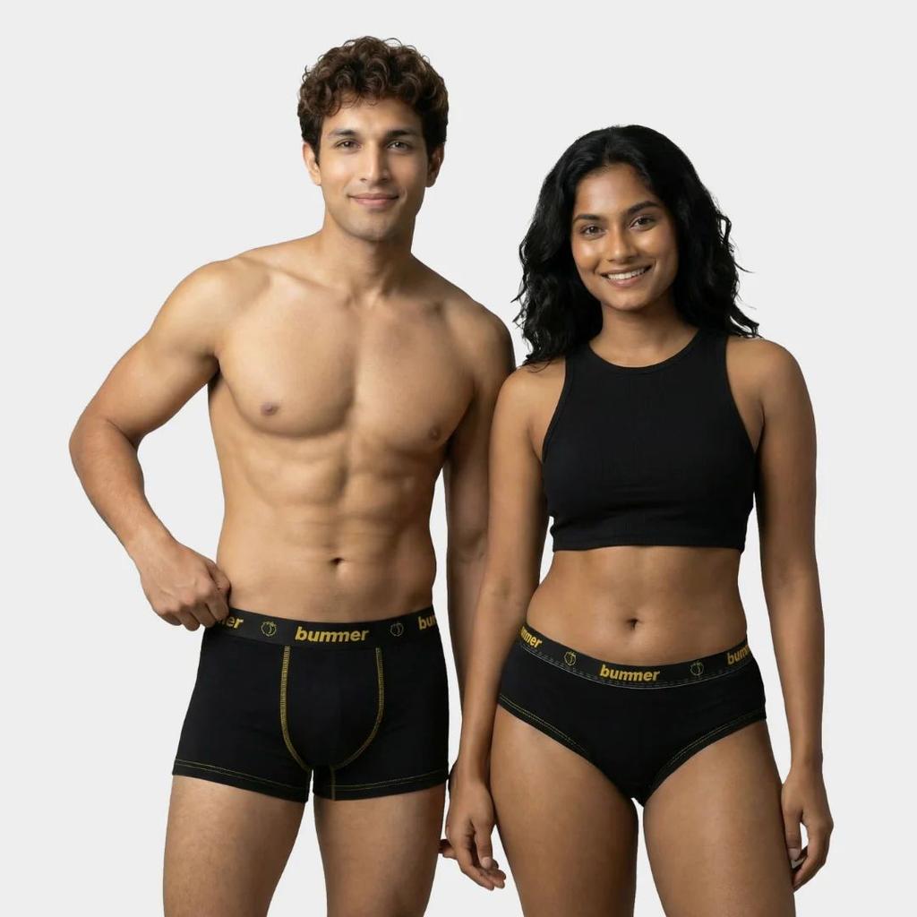 Trunks & Hipster Matching Set - Noir — photo 2