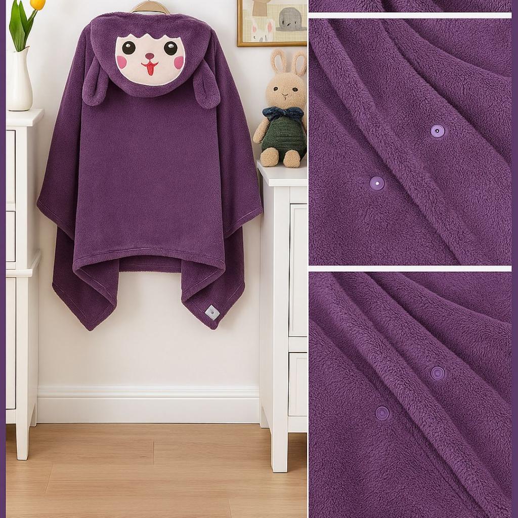 Baby Hooded Towel – Soft Coral Fleece Bath-Beach Towel for Boys and Girls — photo 2