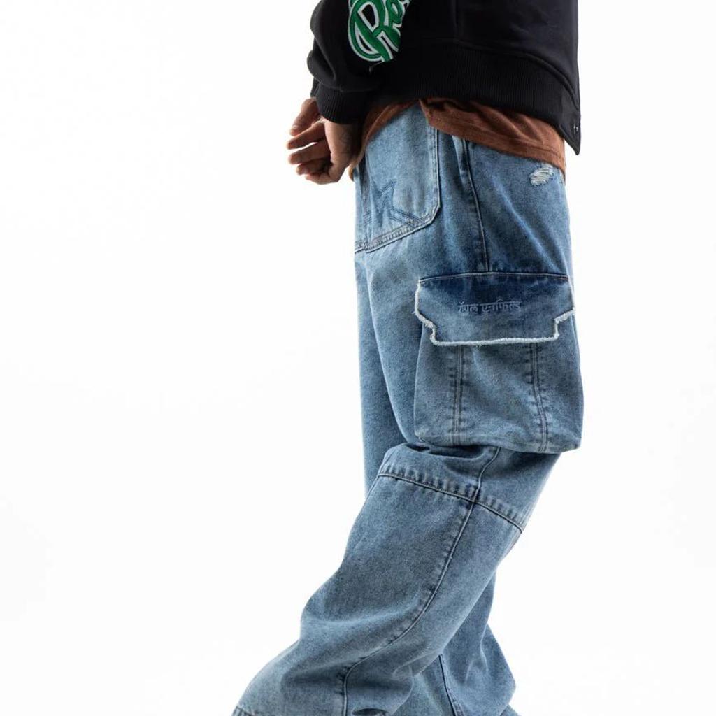 Steel Denim Cargo Pants_Royal Enfield x Urban Monkey