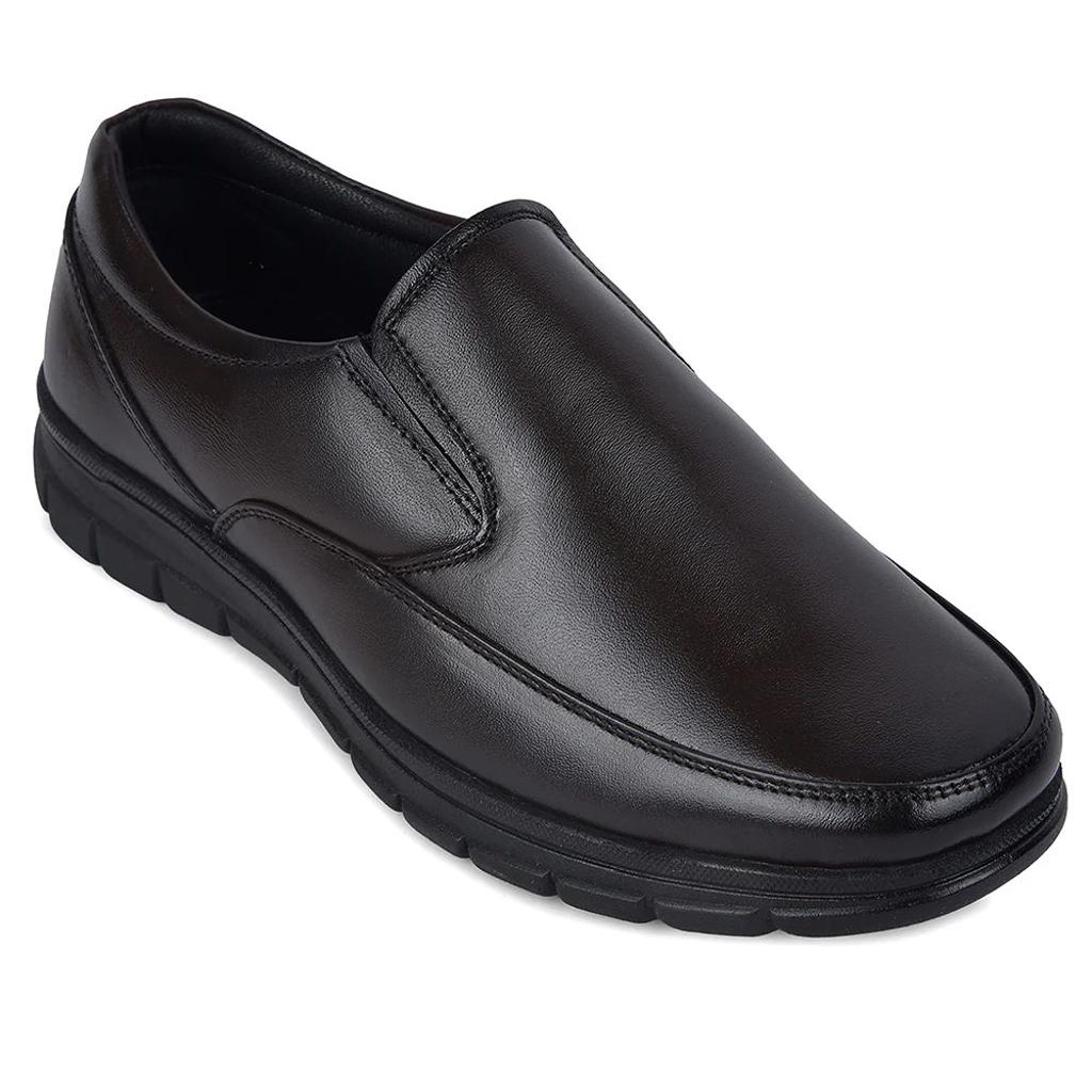 Healers HML-90E Brown Formal Non Lacing Mocassin Shoes for Men