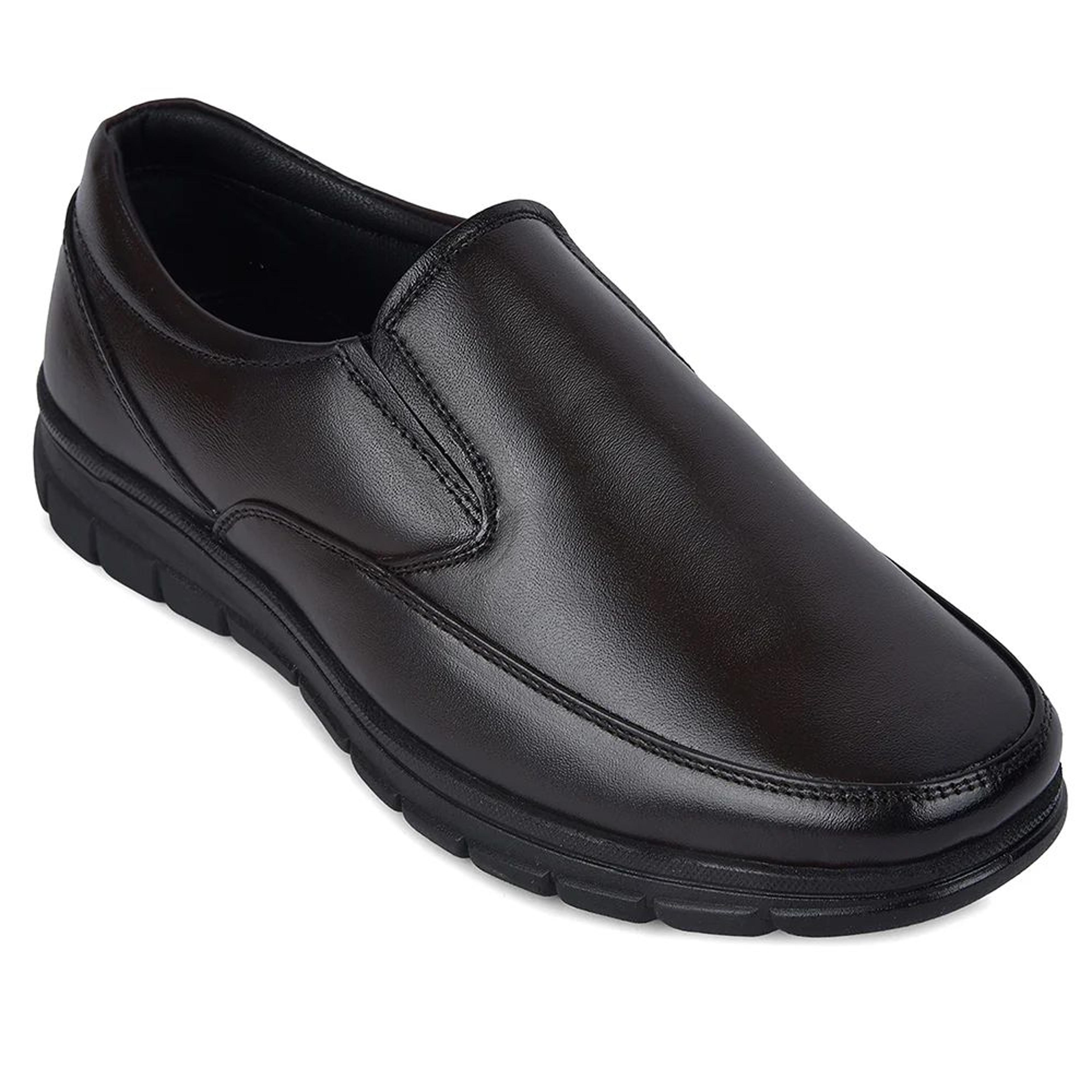 Healers HML-90E Brown Formal Non Lacing Mocassin Shoes for Men