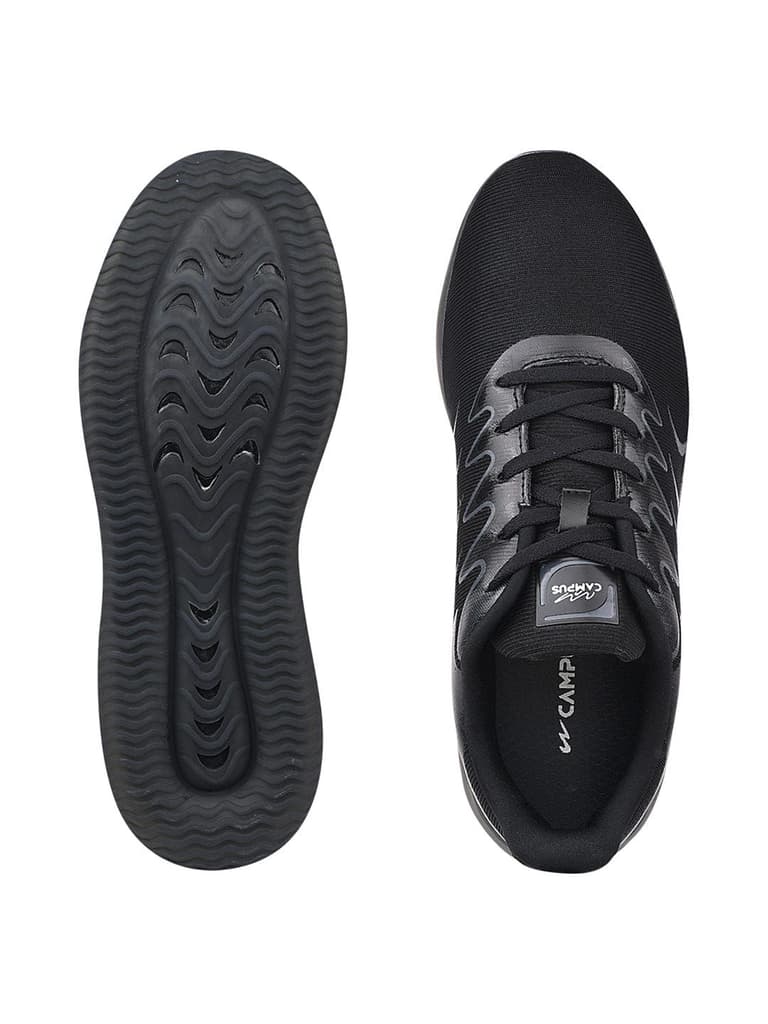 CAMP BROOM Black Men's Running Shoes — photo 4