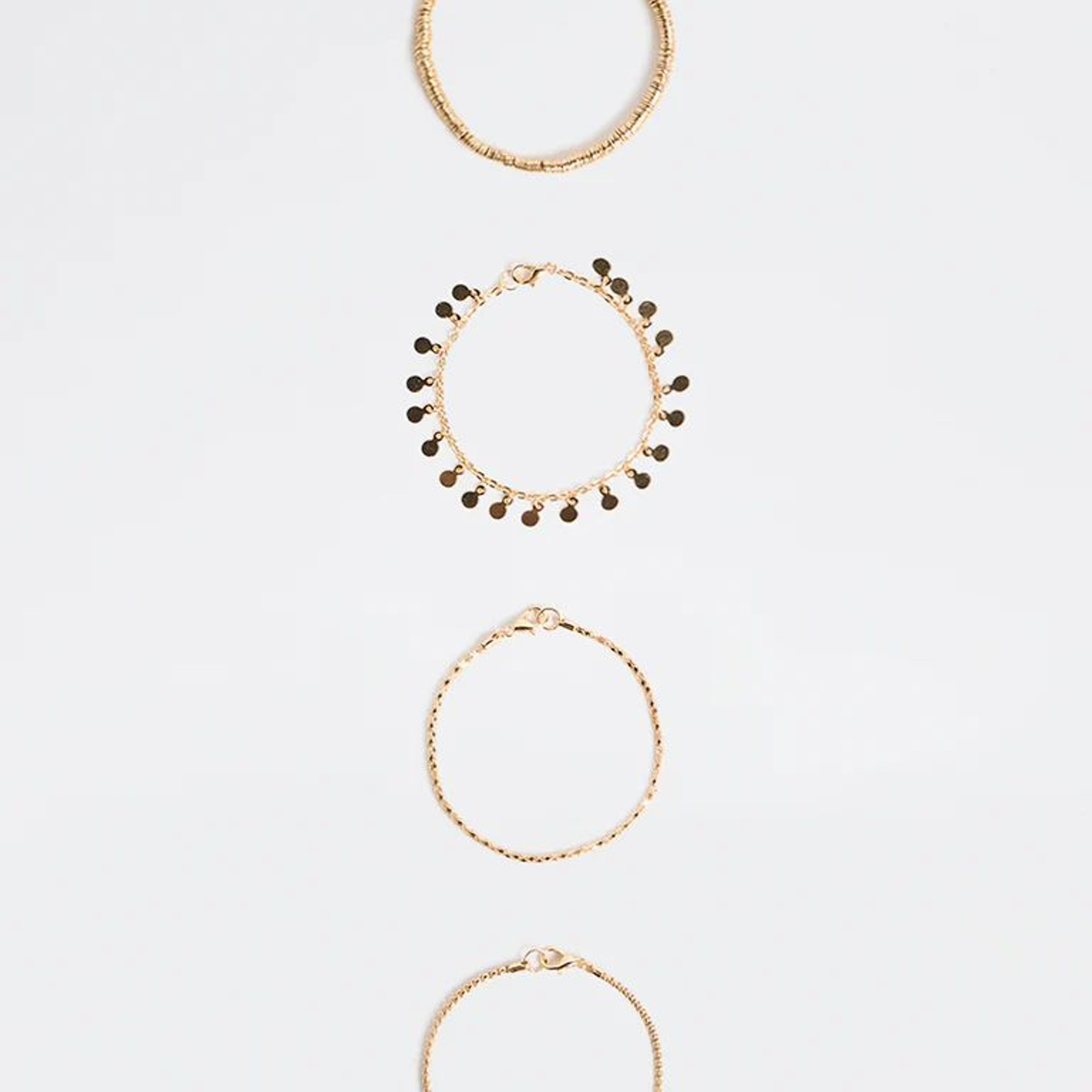 Westside Accessories Gold Stack Bracelets - Pack of 4
