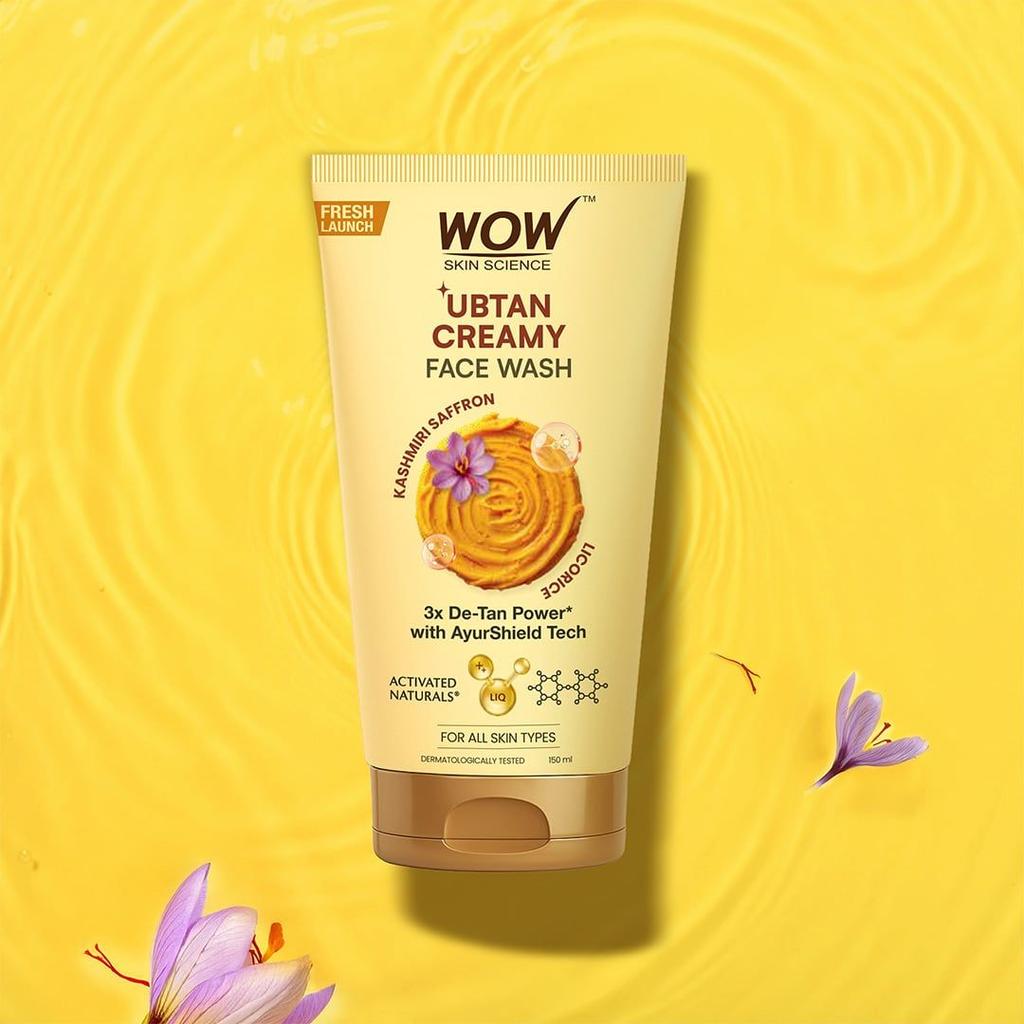 Ubtan Cream Face Wash Brightening & Deep Cleanse