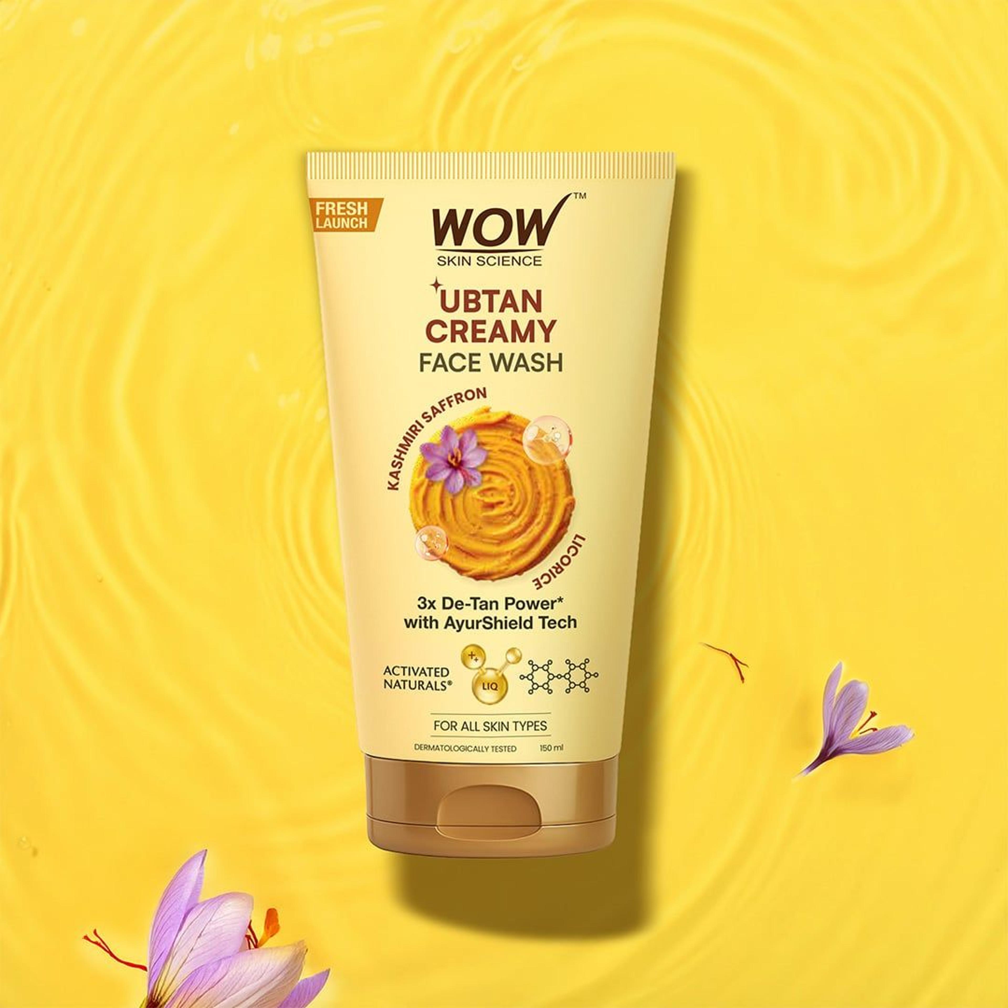 Ubtan Cream Face Wash Brightening & Deep Cleanse