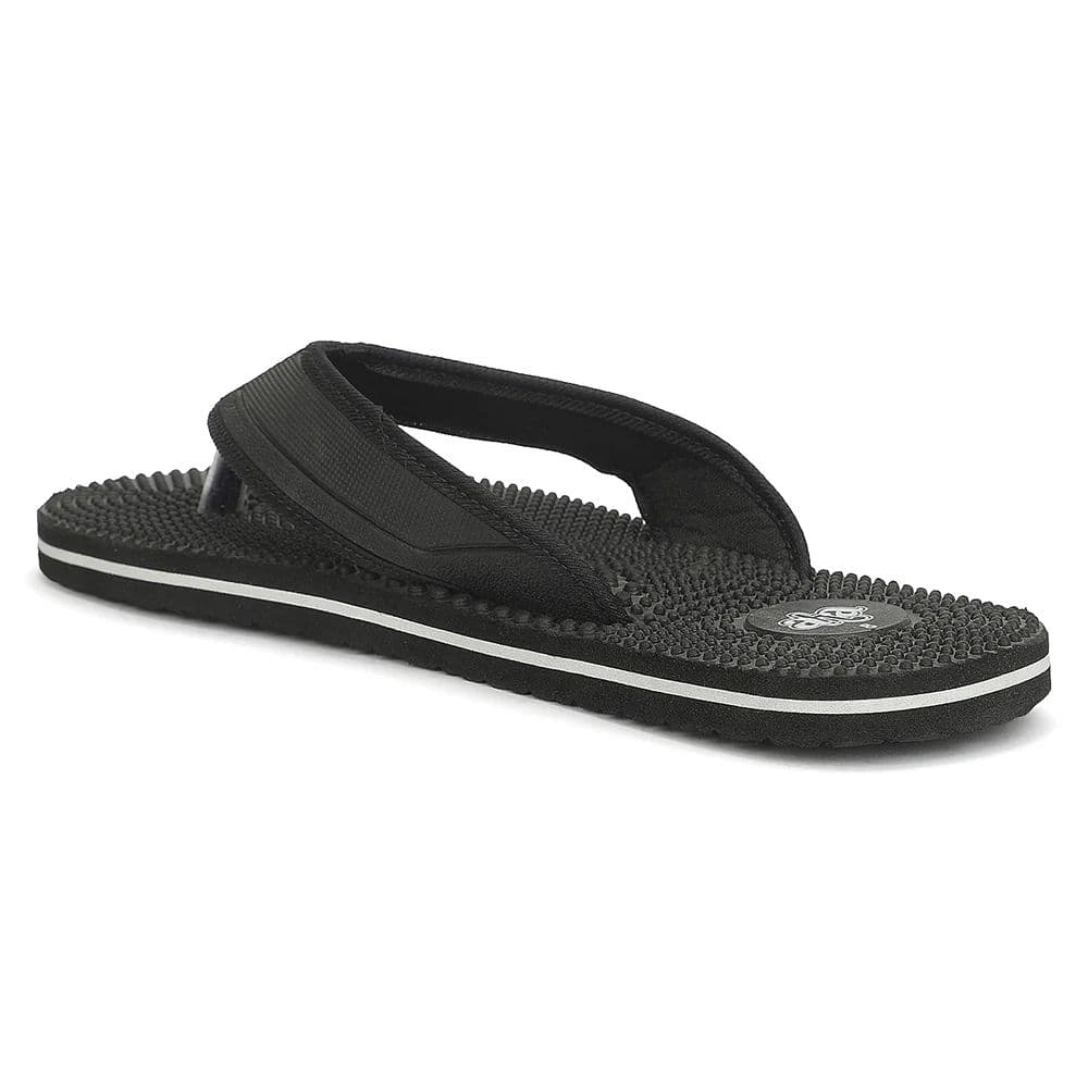 A-HA AGL-156E Black Casual Slip on Slippers for Men by Liberty — photo 7