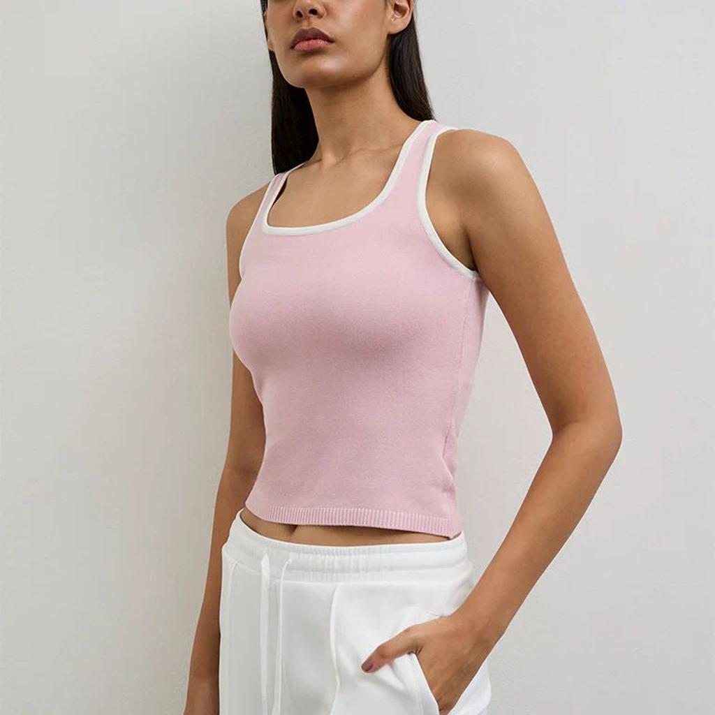 Nuoflexx Light Pink Knit Top